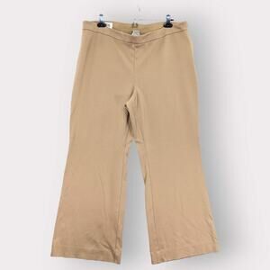 Chico's‎ Dress Pants Women 16 (3) Beige Bootcut Side Zip Closure Stretch N86